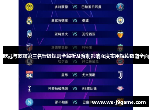 欧冠与欧联第三名晋级规则全解析及赛制影响深度实用解读指南全面 欧冠与欧联第三名晋级规则全解析及赛制影响深度实用解读指南全面